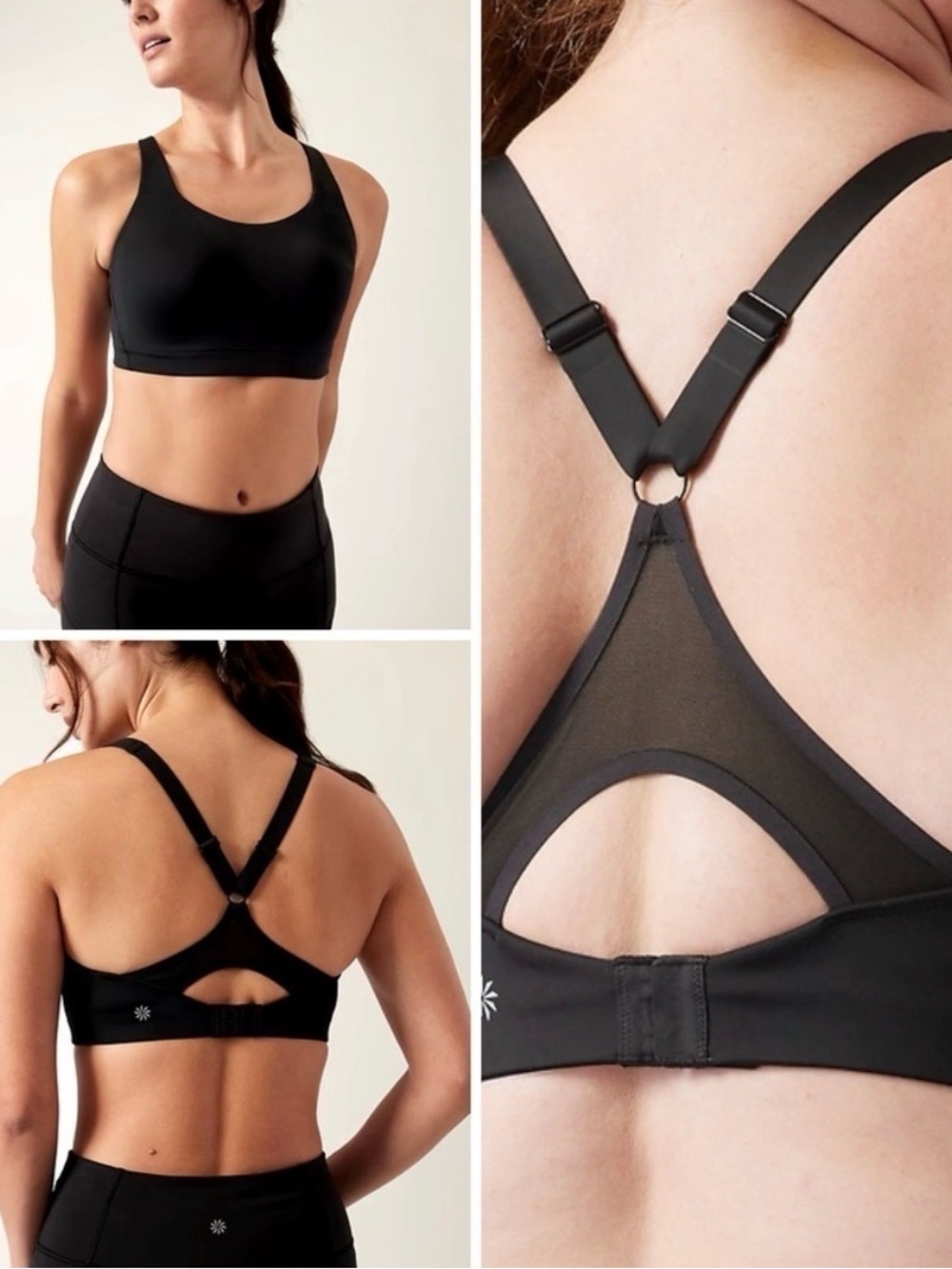 Athletes Advance Sports Bra, Black, 32DD